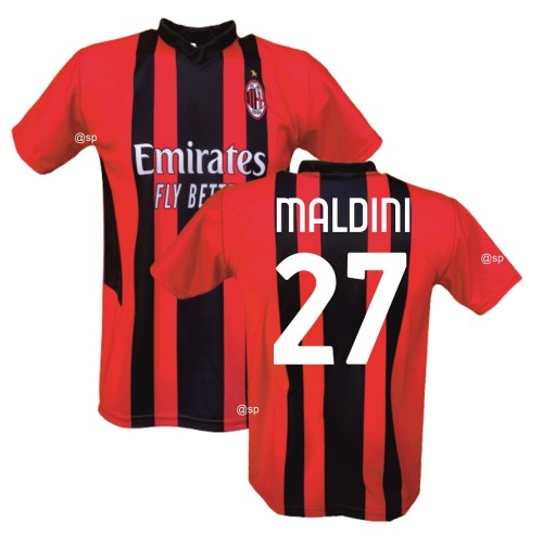Maglia Milan Maldini 27 ufficiale replica 2021/22 prodotto ufficiale